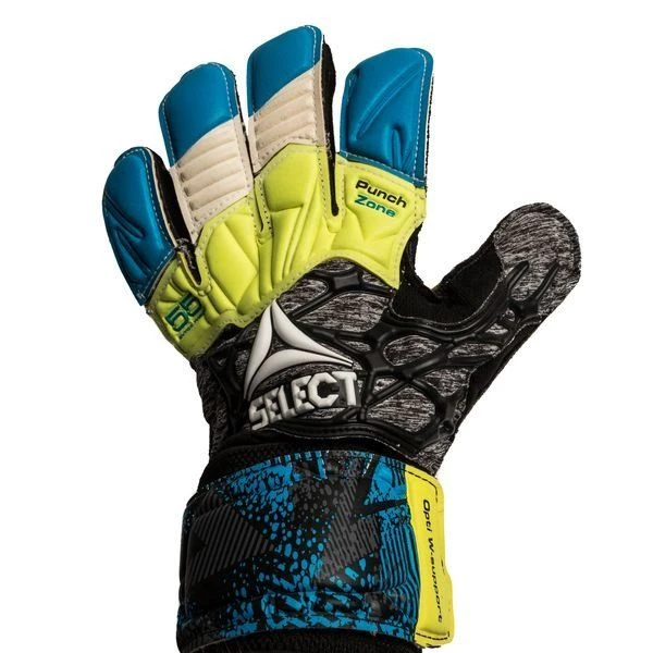 Select Torwarthandschuhe 55 Extra Force Flat Cut - Blau/Grau/Gelb 5 Select Torwarthandschuhe 55 Extra Force Flat Cut - Blau/Grau/Gelb – Bild 3