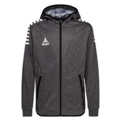 Select Hoodie Monaco FZ - Grau/Weiß Kinder
